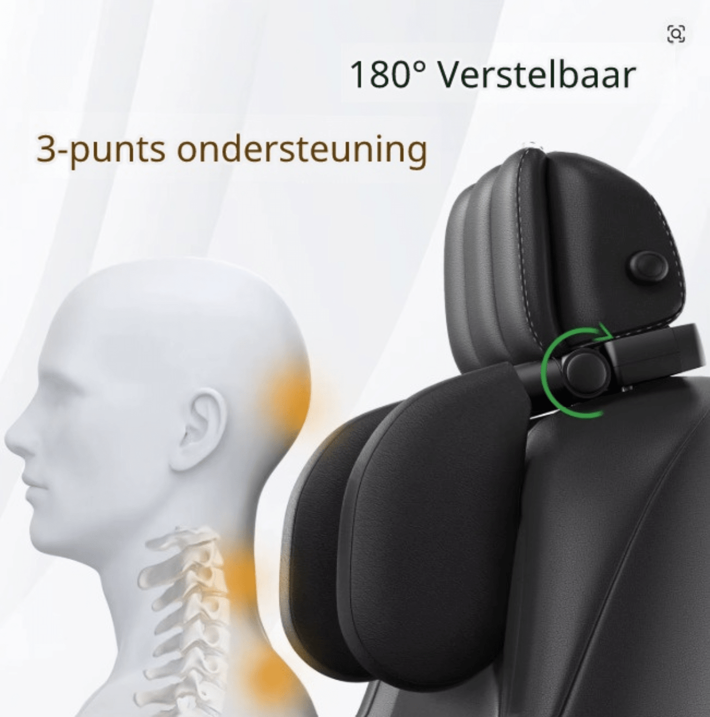 SafeRest Pro – Hoofdsteun - Maximale veiligheid & ondersteuning voor elke autorit