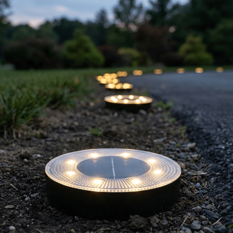 Nomedo Solar Grondlamp langs een tuinpad