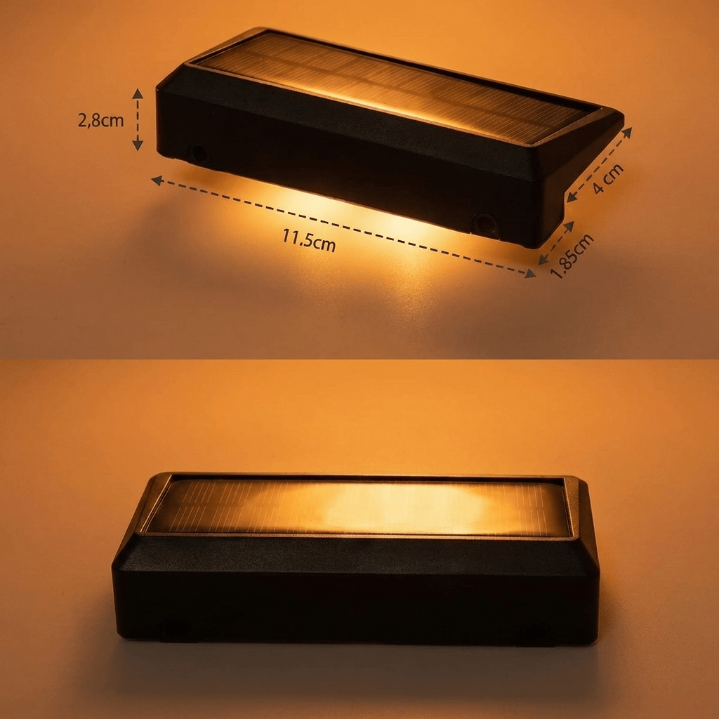 Nomedo Solar Wandlamp, afmetingen