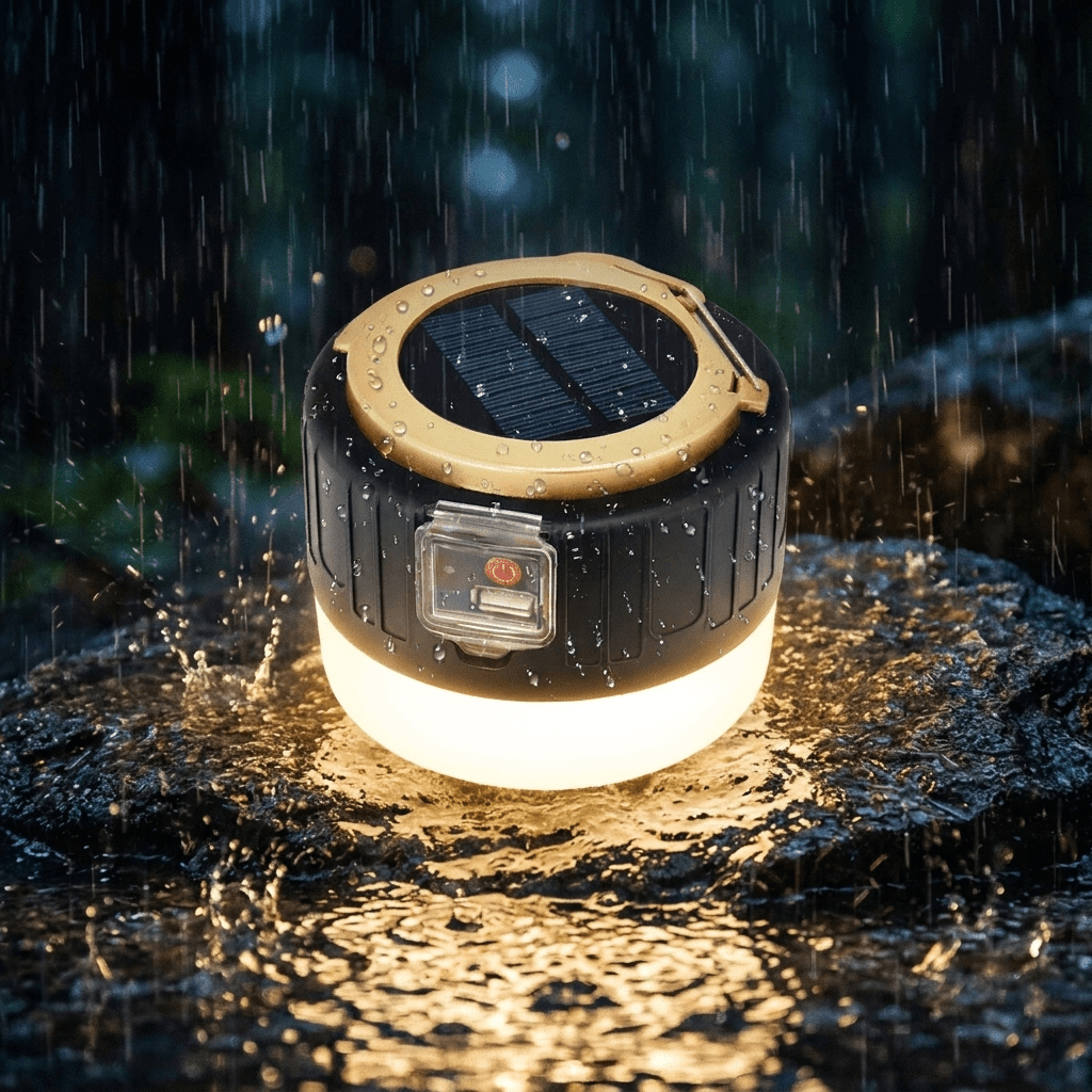 Nomedo Solar Camping-lamp, waterdicht bij regen