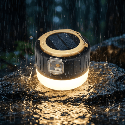 Nomedo Solar Camping-lamp, waterdicht bij regen