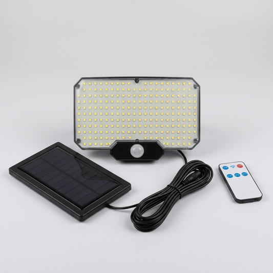 Nomedo Solar Schijnwerper - volledige set met paneel, kabel en afstandsbediening