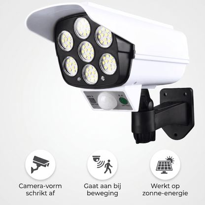USP's: camera-vorm, beweging, zonne-energie